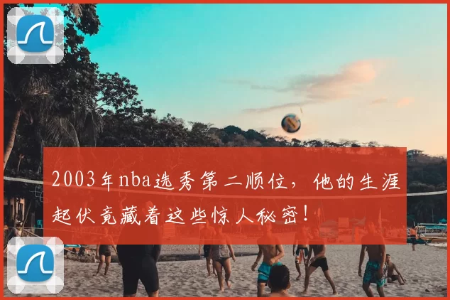 2003年nba选秀第二顺位，他的生涯起伏竟藏着这些惊人秘密！
