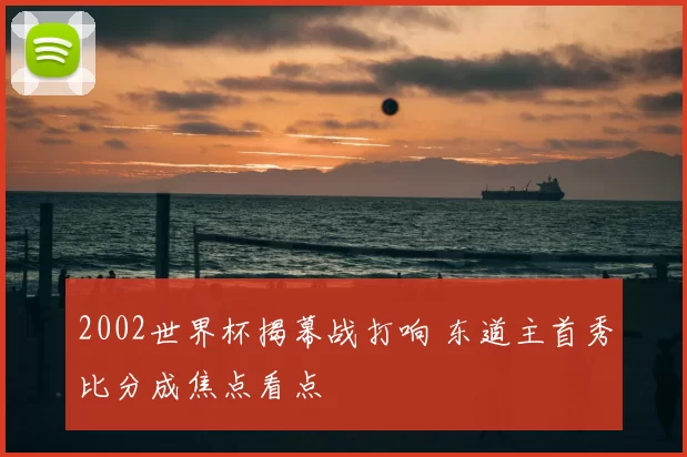 2002世界杯揭幕战打响 东道主首秀比分成焦点看点